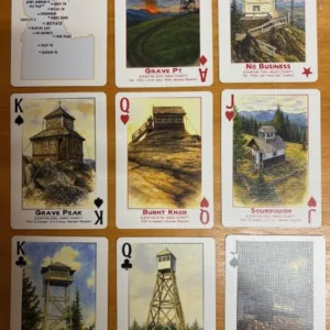 Poker Deck of Cards - Idaho Lookouts